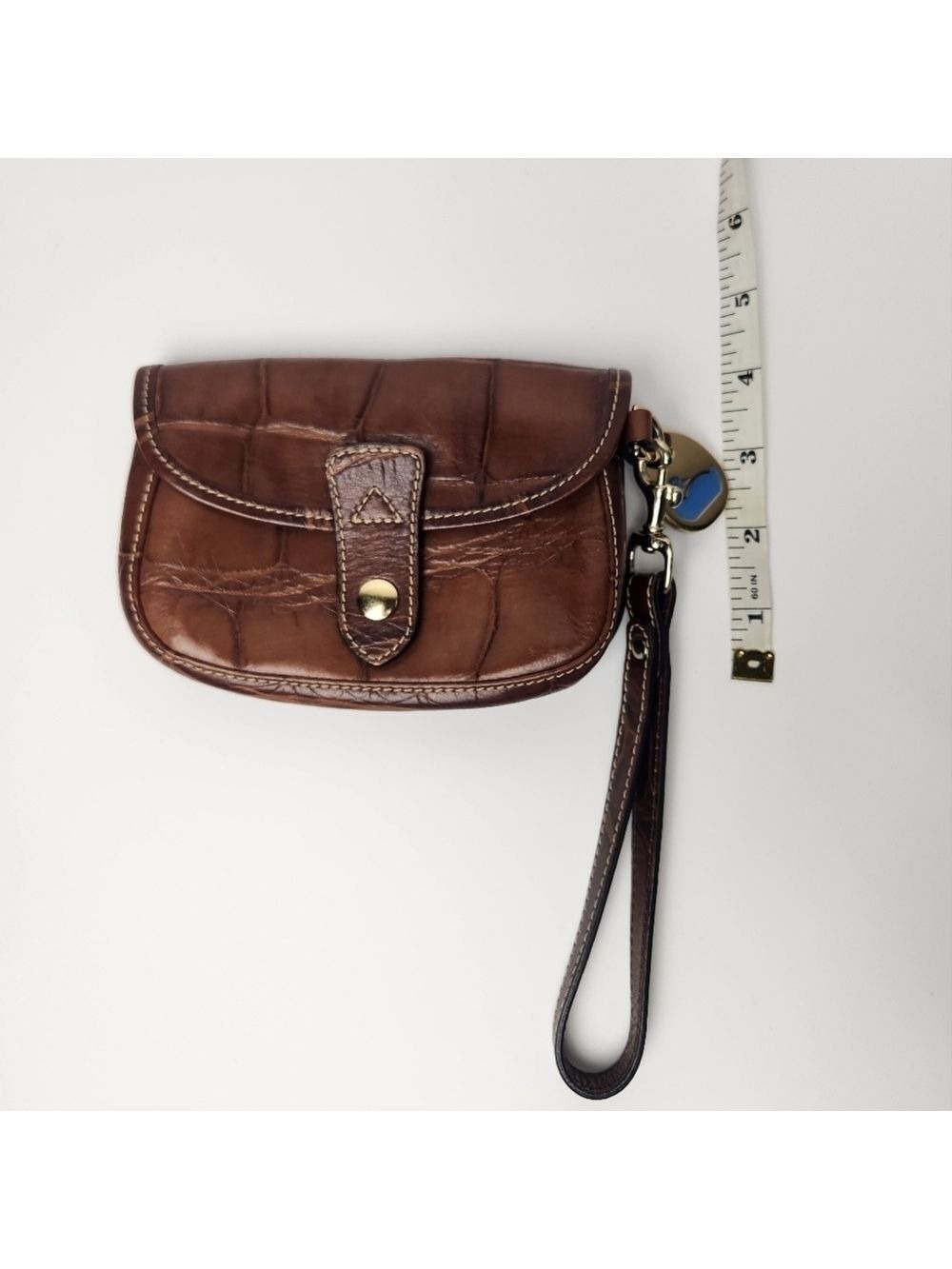 Vintage Dooney & Bourke Leather Wristlet Purse - Picture 12 of 13